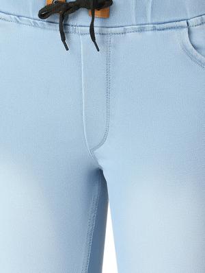 drawstring waist jogger fit jeans - 17278530 - Standard Image - 5