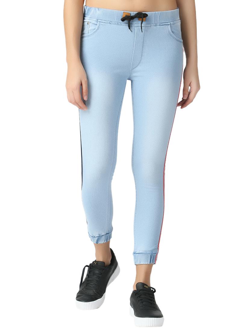 drawstring waist jogger fit jeans - 17278530 - Zoom Image - 1
