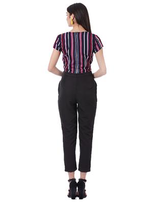round neck full leg jumpsuit - 17279252 - Standard Image - 3