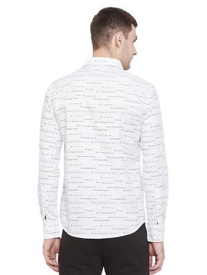 white printed casual shirt - 17279774 - Standard Image - 3