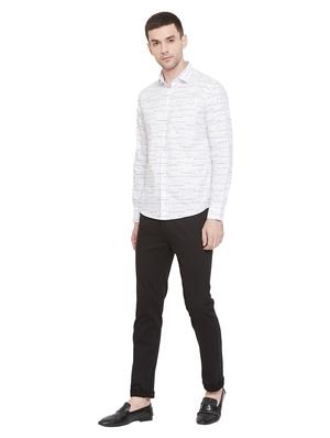 white printed casual shirt - 17279774 - Standard Image - 4