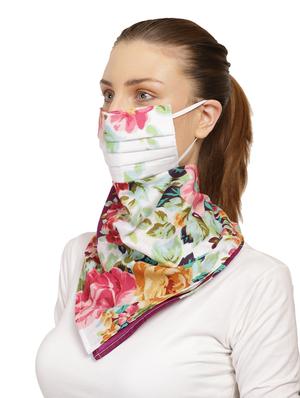 white cotton anti-pollution scarf women mask - 17279834 - Standard Image - 2
