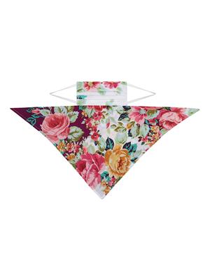 white cotton anti-pollution scarf women mask - 17279834 - Standard Image - 4
