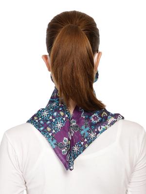 blue cotton anti-pollution scarf women mask - 17279839 - Standard Image - 3