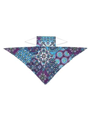blue cotton anti-pollution scarf women mask - 17279839 - Standard Image - 5