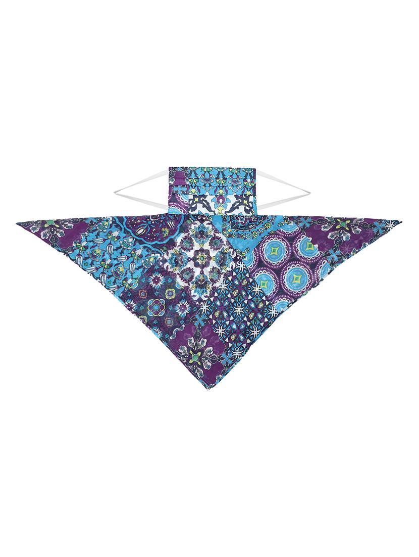 blue cotton anti-pollution scarf women mask - 17279839 - Zoom Image - 5
