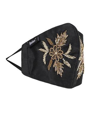black cotton decorative women mask - 17279860 - Standard Image - 3