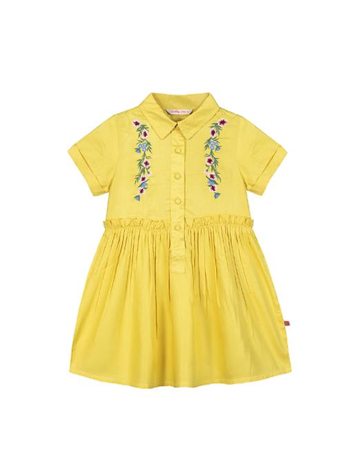 yellow cotton frock - 17279879 - Standard Image - 1