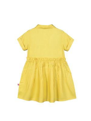 yellow cotton frock - 17279879 - Standard Image - 2