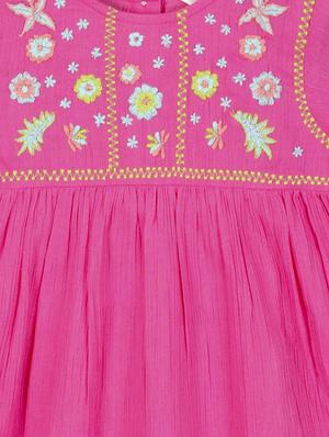 pink cotton frock - 17279880 - Standard Image - 3