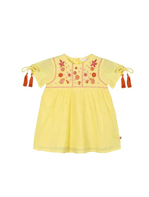 yellow cotton frock - 17279881 - Standard Image - 1