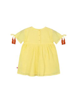 yellow cotton frock - 17279881 - Standard Image - 2