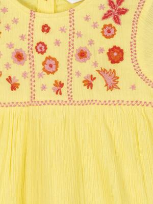 yellow cotton frock - 17279881 - Standard Image - 3
