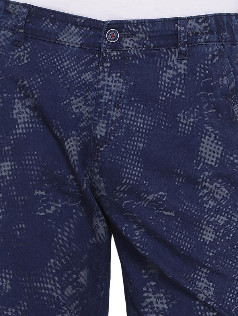 navy blue printed bermuda shorts - 17279986 - Zoom Image - 5