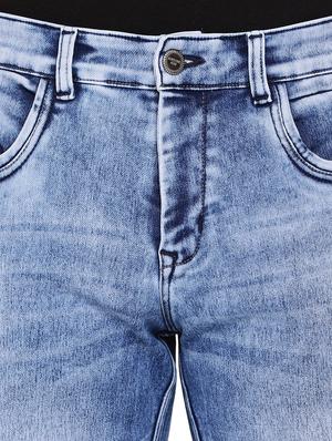 blue washed denim shorts - 17279995 - Standard Image - 5