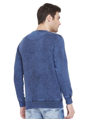 blue chest print sweatshirt - 17280007 - Standard Image - 3