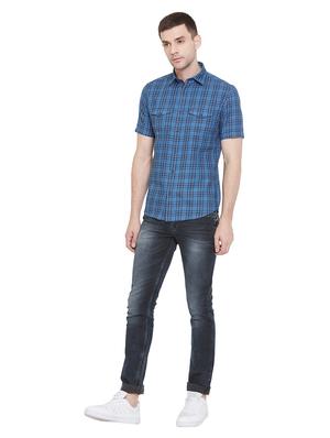 grey light washed denim jeans - 17280028 - Standard Image - 4