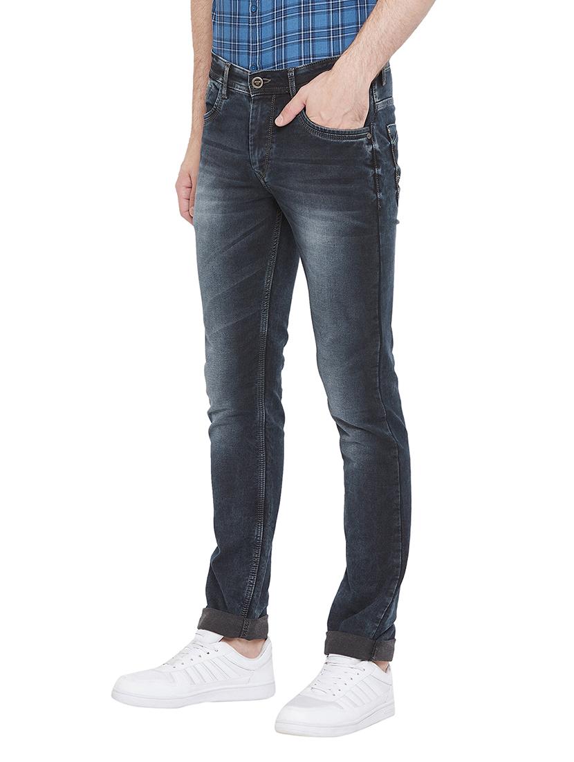 grey light washed denim jeans - 17280028 - Zoom Image - 2