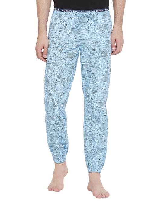 blue printed pyjama - 17280089 - Standard Image - 1