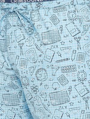 blue printed pyjama - 17280089 - Standard Image - 5