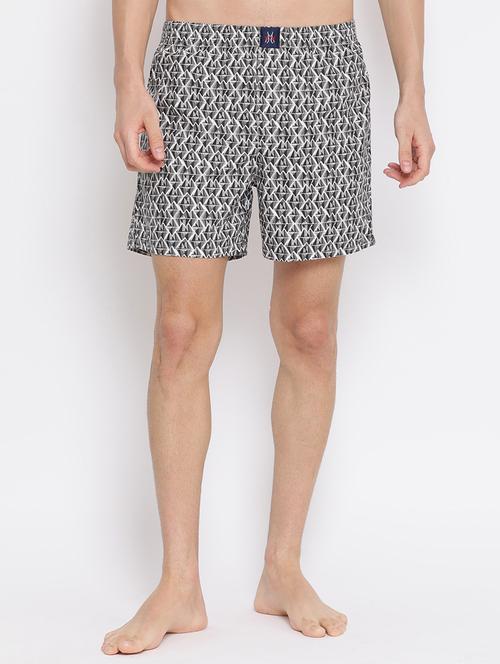 grey printed boxer - 17280092 - Standard Image - 1