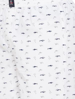 white printed boxer - 17280093 - Standard Image - 4