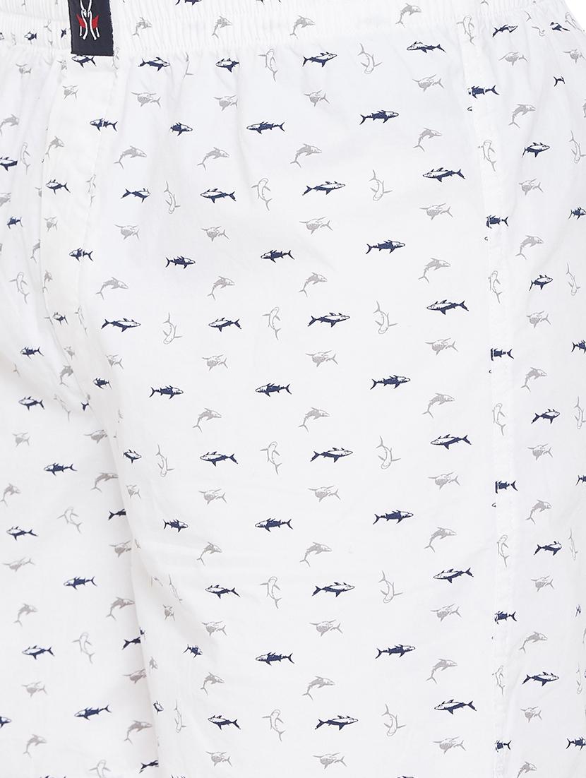 white printed boxer - 17280093 - Zoom Image - 4