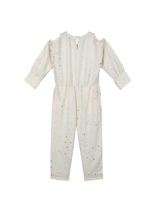 neutral polycrepe full length jumpsuit twin sets & jump suit - 17280127 - Standard Image - 2