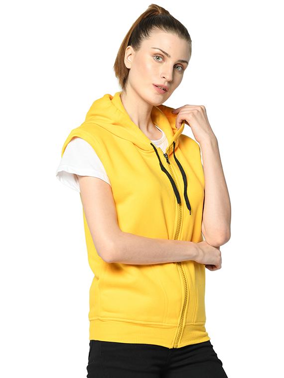 hooded neck sleeveless sweatshirt - 17280525 - Zoom Image - 3
