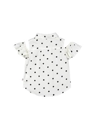 white cotton regular tops & tee - 17280552 - Standard Image - 2