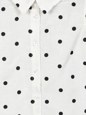 white cotton regular tops & tee - 17280552 - Standard Image - 3