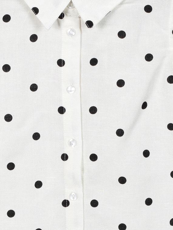 white cotton regular tops & tee - 17280552 - Zoom Image - 3