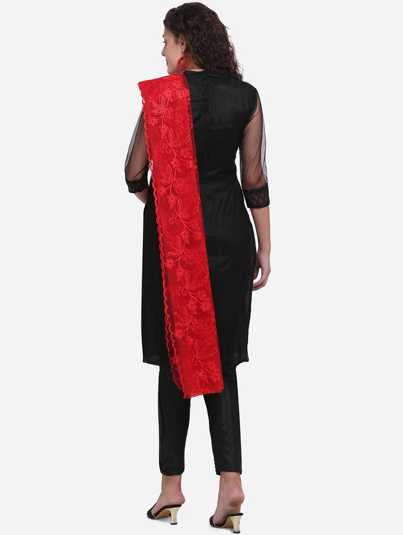 embroidered straight pant unstitched suit - 17280675 - Zoom Image - 3
