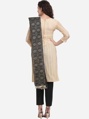 embroidered straight pant unstitched suit - 17280678 - Standard Image - 3