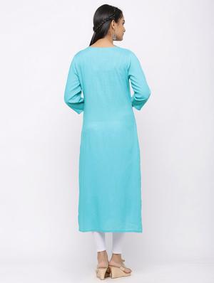 sequined straight kurta - 17280737 - Standard Image - 3