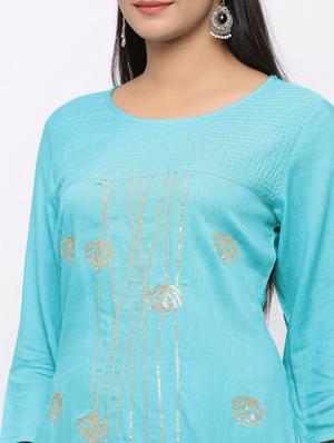 sequined straight kurta - 17280737 - Standard Image - 4