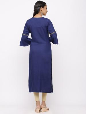 sequined straight kurta - 17280743 - Standard Image - 3