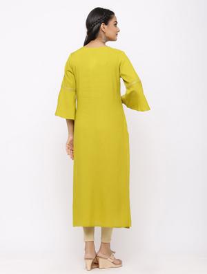 sequined straight kurta - 17280753 - Standard Image - 3