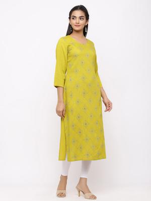 embroidered straight kurta - 17280780 - Standard Image - 2
