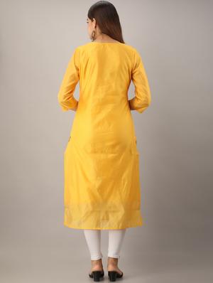 embroidered straight kurta - 17280789 - Standard Image - 3