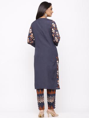floral kurta pant set - 17280822 - Standard Image - 3