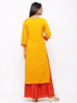 embroidered kurta skirt set - 17280830 - Standard Image - 3