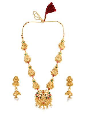 gold plated necklaces and earring - 17280884 - Standard Image - 3