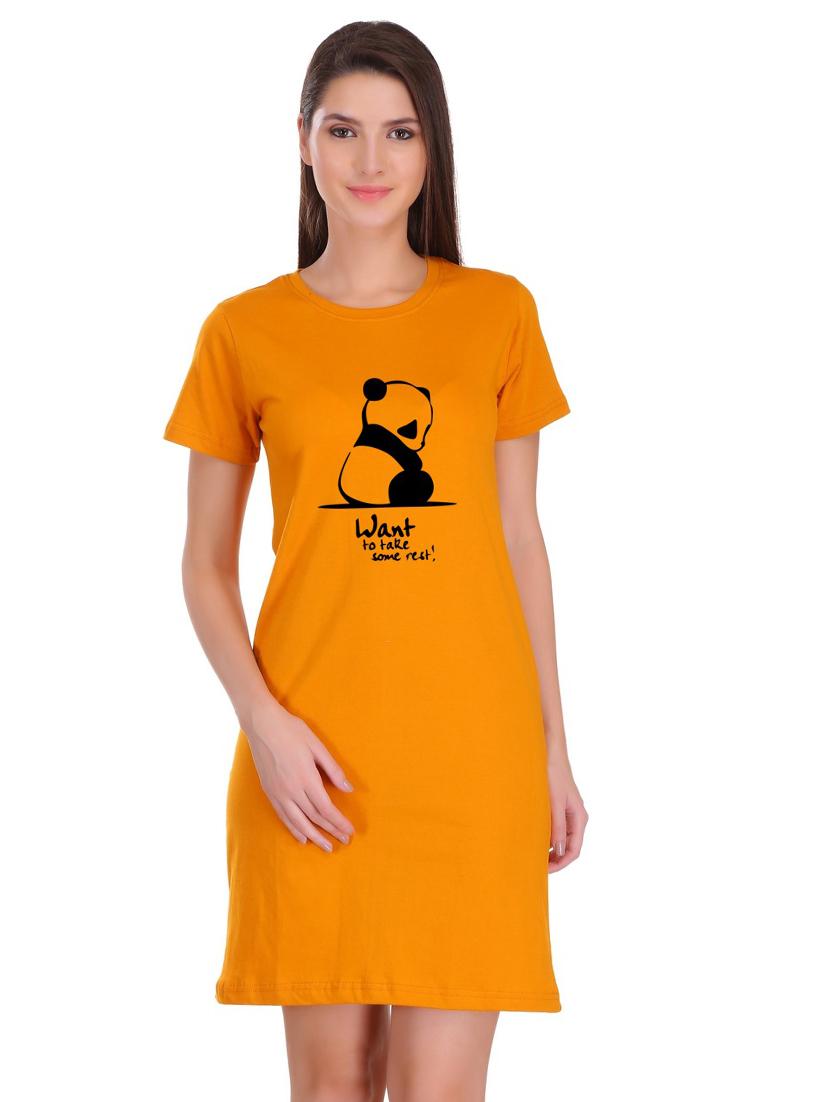 quirky print t-shirt dress - 17280963 - Zoom Image - 1