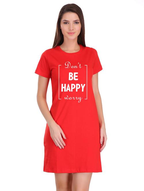 round neck quirky t-shirt dress - 17281134 - Standard Image - 1