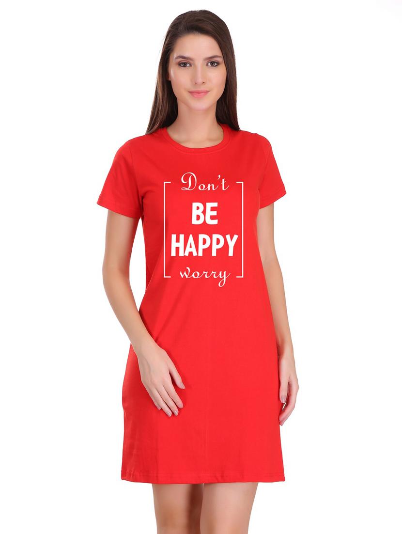 round neck quirky t-shirt dress - 17281134 - Zoom Image - 1