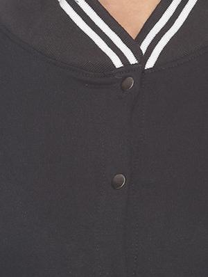 contrast sleeves varsity jacket - 17281459 - Standard Image - 5