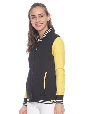 contrast sleeves varsity jacket - 17281461 - Standard Image - 2