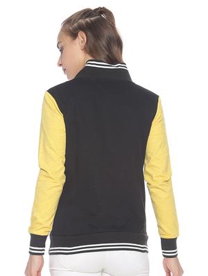 contrast sleeves varsity jacket - 17281461 - Standard Image - 3