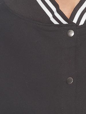 contrast sleeves varsity jacket - 17281461 - Standard Image - 4